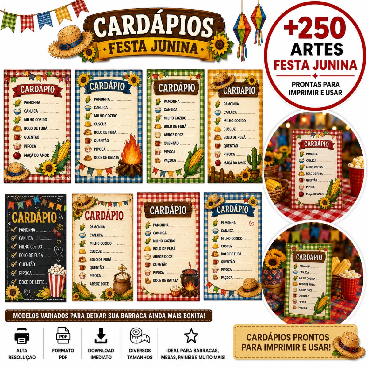 Cardápios Festa Junina
